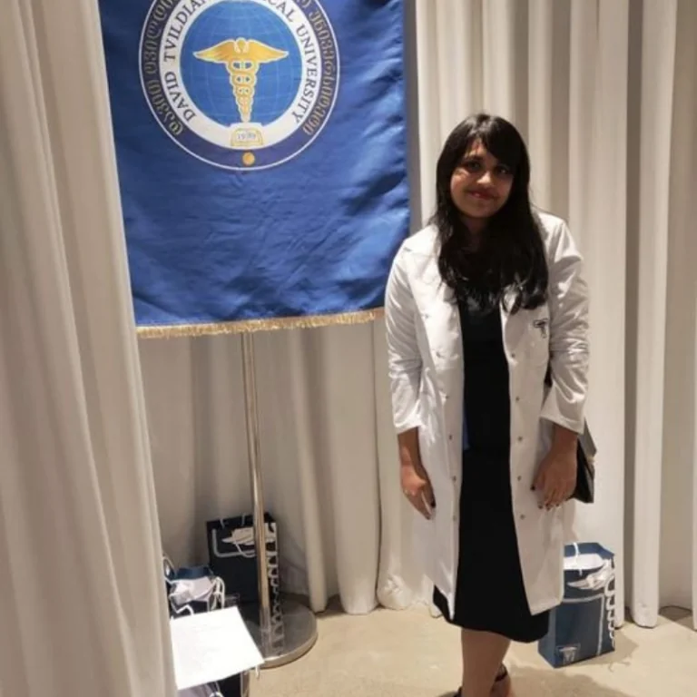 DTMU student Joslin Fernandes