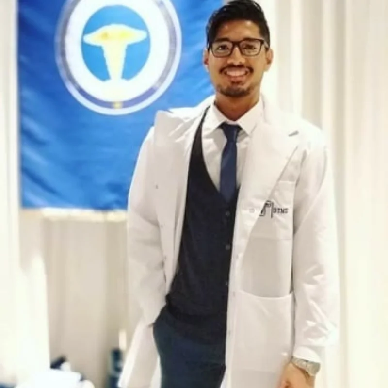 DTMU student Voughn Dsouza